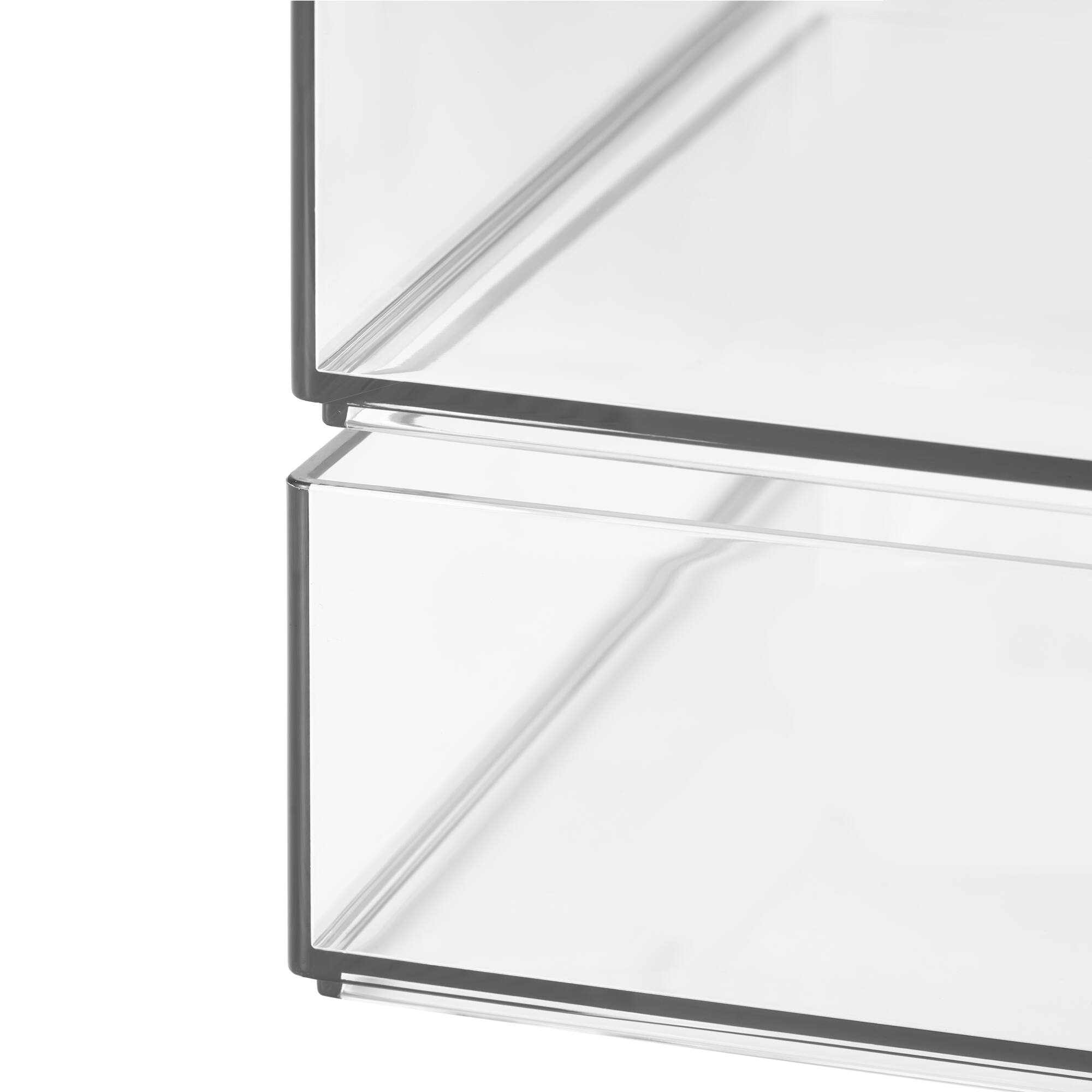 12 Pack: 12" x 8" Clear Stacking Storage Tray by Simply Tidy™